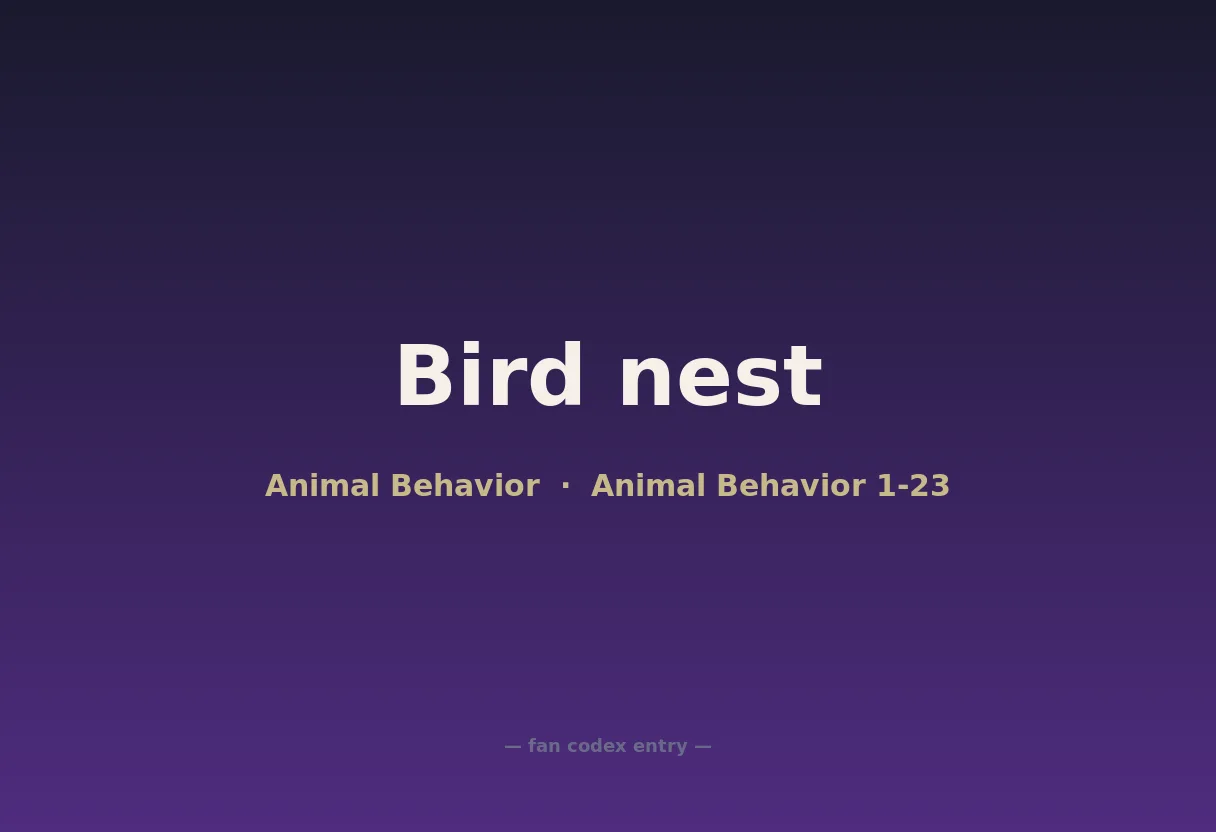 Bird nest