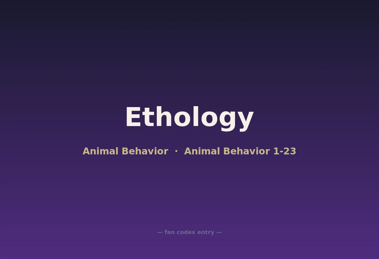 Ethology