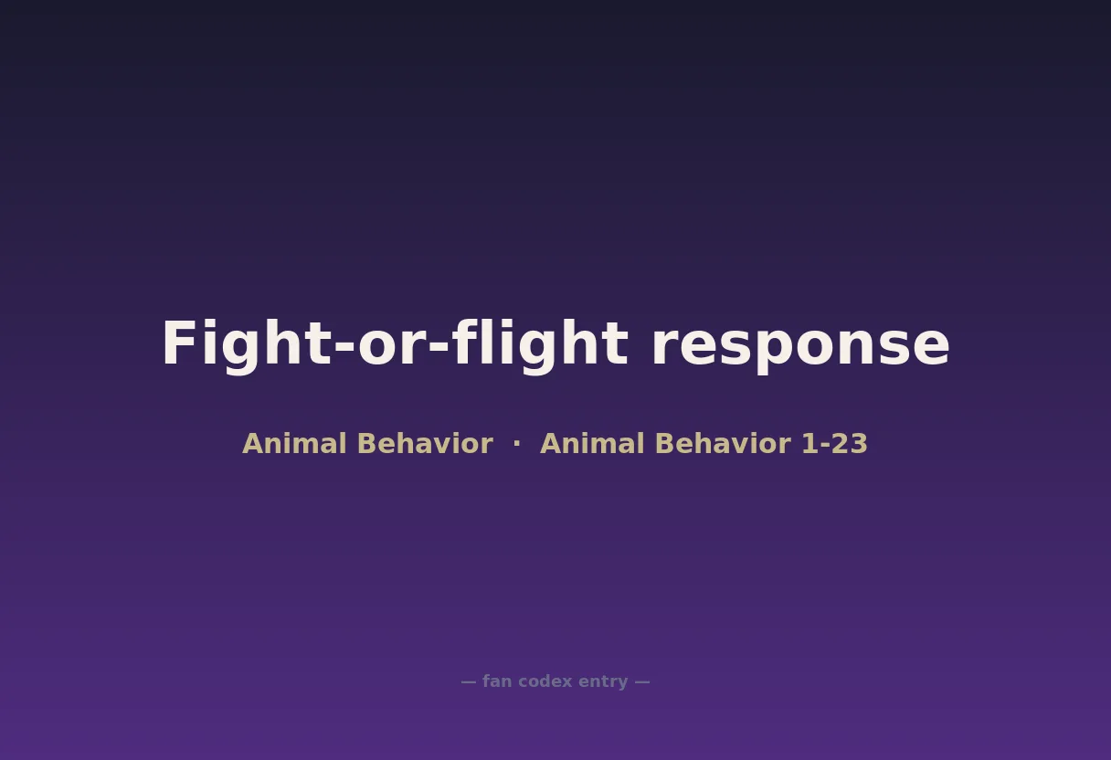 Fight-or-flight response