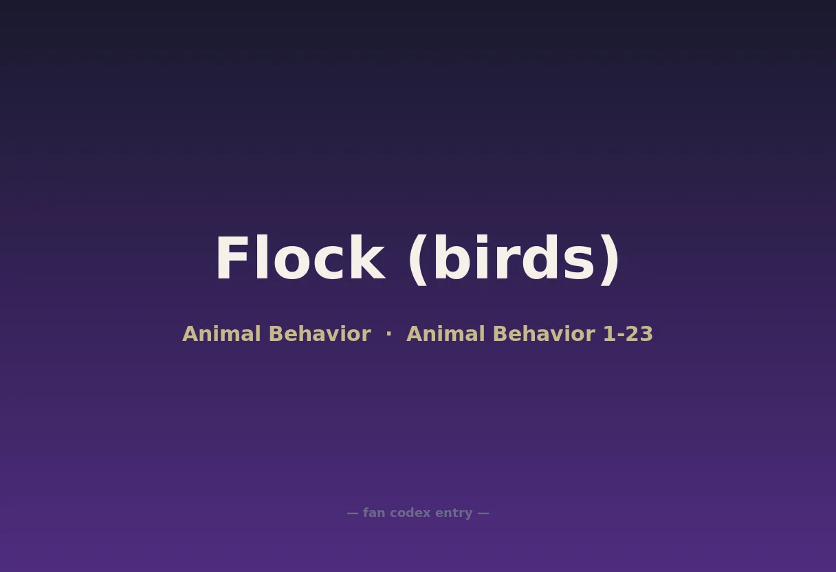 Flock (birds)