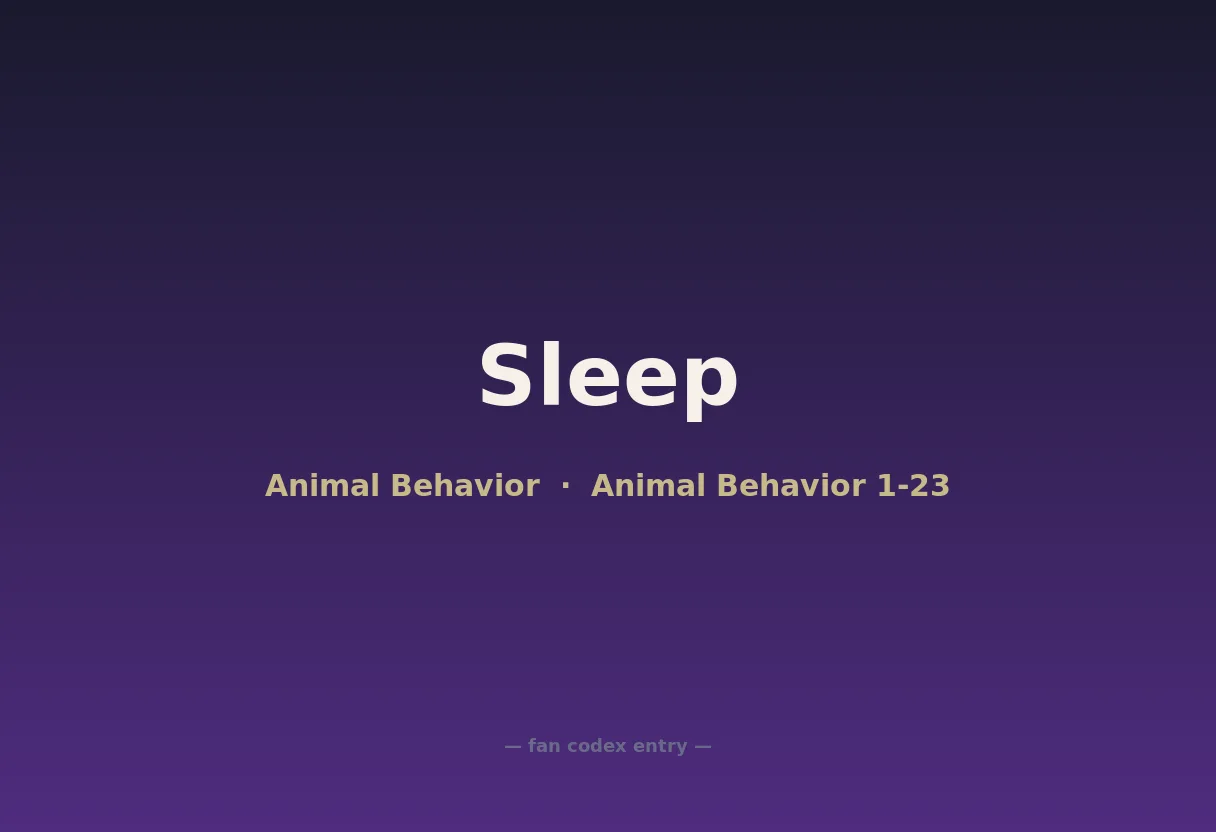 Sleep